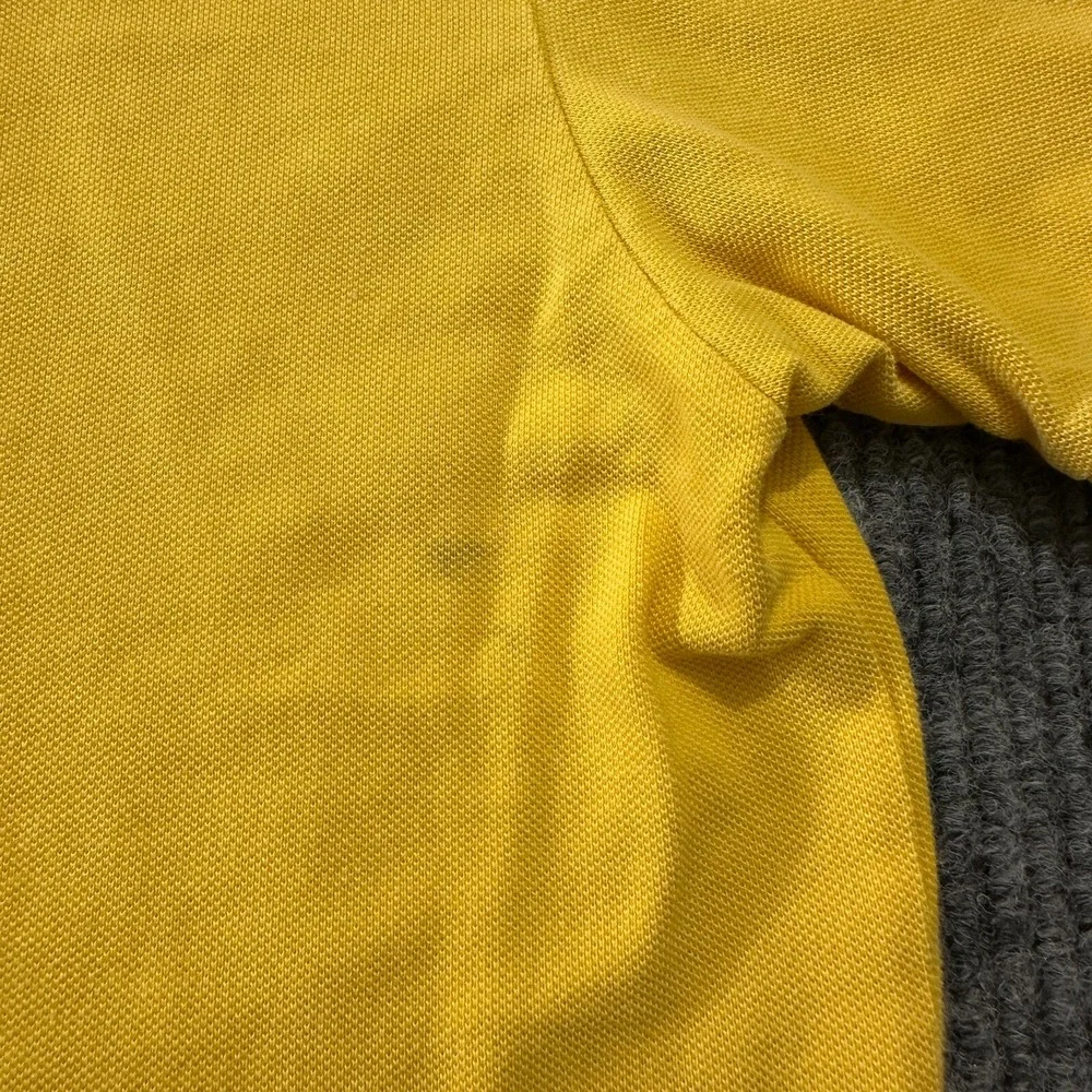 Ralph Lauren Polo Jeans Co.‎ Mens Large Yellow 100% Cotton Short Sleeve